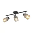 Plafoniera Trio JACK  metal, sticla, negru, fumuriu, E27 - R86423032
