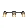 Plafoniera Trio JACK  metal, sticla, negru, fumuriu, E27 - R86423032