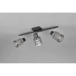 Plafoniera Trio JACK  metal, sticla, negru, fumuriu, E27 - R86423032