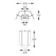 Aplica de perete Zuma Nira metal,sticla,auriu,transparent,E14 - ZU-MB3523-2-EGN