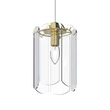 Pendul Zuma Nira metal,sticla,auriu,transparent,E14 - ZU-MD3523-1-EGN