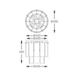 Plafoniera Zuma Nira metal,sticla,negru,fumuriu,E14 - ZU-MX3523-8M-EBCN