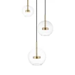 Pendul Zuma Enceladus metal,sticla,auriu,transparent,LED,3000K,5W,1500Lm - ZU-P0428-03L-L4AC