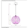 Pendul Lucide NOON aluminiu crom satinat E27 IP20 - 08402/35/12