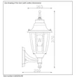 Aplica de perete Lucide TIRENO aluminiu negru E27 IP44 - 11832/01/30