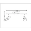 Plafoniera tip spot Lucide CARO-LED metal crom satinat GU10-LED IP20 - 13955/10/12