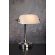 Veioza Lucide BANKER metal crom alb E14 IP20 - 17504/01/11