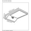 Aplica de perete cu senzor de miscare si crepuscular Lucide BASIC plastic negru LED IP44 - 22862/04/30