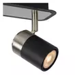 Plafoniera tip spot Lucide LENNERT metal negru crom satinat GU10-LED IP20 - 26957/10/30