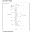 Plafoniera Lucide TYCHO otel auriu mat-alama gri fumuriu G9 IP20 - 45174/04/02