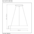 Pendul Lucide TALOWE LED aluminiu negru LED IP20 - 46400/42/30