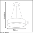 Pendul Lucide TALOWE LED aluminiu alb LED IP20 - 46400/42/31