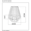 Veioza Lucide REDA metal negru E27 IP20 - 78598/01/30