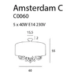 AMSTERDAM - Maxlight-C0060 - Plafoniera