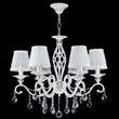 Candelabru Maytoni GRACE organza alb 6x E14 - ARM247-06-G