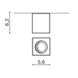 NANO SQUARE LED - AZzardo - AZ-2786 - Plafoniera