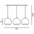 GULIA - AZzardo - AZ-FH5953-ACA-120WH - Pendul