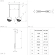 Pendul Eglo MUMBLES E27 IP20 - 43812