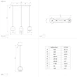 Pendul Eglo AGUILARES E27 - 900195