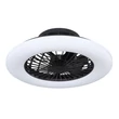 Ventilator Globo TRAVO metal negru LED IP20 - 03628B