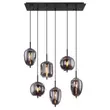 Pendul Globo BLACKY metal negru E14 IP20 - 15345-6