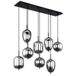 Pendul Globo BLACKY metal negru E14 IP20 - 15345-8