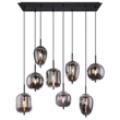 Pendul Globo BLACKY metal negru E14 IP20 - 15345-8