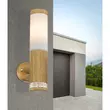 Aplica exterior Globo JAICY otel inoxidabil aspect lemn E27-LED IP44 - 34070