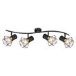 Spot Globo PRISKA metal negru E27 IP20 - 54017-4
