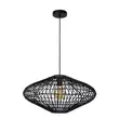 Pendul Lucide MAGALI rotan negru E27 IP20 - 03435/56/30