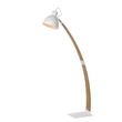 Lampadar Lucide CURF stil scandinav lemn alb lemn deschis E27 IP20 - 03713/01/31