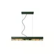 Pendul Lucide PENIGUET stil industrial otel verde auriu mat-alama forma dreptunghi E27 IP20 - 05444/02/33