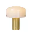 Veioza Lucide TIMON stil cabana sticla auriu mat-alama opal forma semicircular E27 IP20 - 05539/01/02