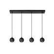 Pendul Lucide FAVORI stil modern metal negru auriu mat-alama forma dreptunghi GU10 IP20 - 09434/04/30