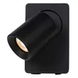 Aplica spot Lucide NIGEL aluminiu negru GU10-LED IP20 - 09929/06/30