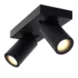 Plafoniera spot baie Lucide TAYLOR aluminiu negru GU10-LED IP44 - 09930/10/30