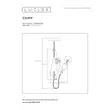 Pendul Lucide EXTRAVAGANZA CHIMP plastic negru auriu E27 IP20 - 10402/01/30