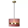 Pendul Lucide EXTRAVAGANZA TUSSE stil retro panza roz auriu forma rotund E27 IP20 - 10409/01/66