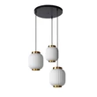Pendul Lucide GOSSE portelan alb auriu mat-alama E27 IP20 - 13435/03/31