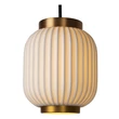 Pendul Lucide GOSSE portelan alb auriu mat-alama E27 IP20 - 13435/03/31