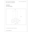 Pendul Lucide GOSSE portelan alb auriu mat-alama E27 IP20 - 13435/03/31