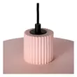 Pendul Lucide OPHELIA beton roz negru E27 IP20 - 20419/20/66