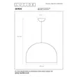 Pendul Lucide AKRON metal gri negru E27 IP20 - 20421/01/36