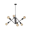 Pendul Lucide LESTER stil modern metal negru forma unghiular E27 IP20 - 21424/06/30