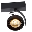 Plafoniera tip spot Lucide DORIAN aluminiu negru GU10-LED IP20 - 22968/36/30