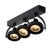 Plafoniera tip spot Lucide DORIAN aluminiu negru GU10-LED IP20 - 22968/36/30