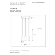 Pendul Lucide TUBULE aluminiu negru LED IP20 - 24401/21/30