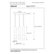 Pendul Lucide MARGARY aluminiu cafea auriu mat-alama LED IP20 - 24402/15/96
