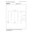 Pendul Lucide MARGARY aluminiu negru LED IP20 - 24402/30/30