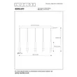 Pendul Lucide MARGARY aluminiu cafea auriu mat-alama LED IP20 - 24402/30/96
